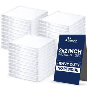 Double Sided Tape Squares, Clear Nano Tape, 30 2"x2" Pre-Cut Mounting Squares Strong Adhesive for Medium Items, Wall Décor, Mirrors, Posters, Photos, Crafts, Home, Office, DIY Projects Double Sided Tape Squares, Clear Nano Tape, 30 2"x2" Pre-Cut Mounting Squares Strong Adhesive for Medium Items, Wall Décor, Mirrors, Posters, Photos, Crafts, Home, Office, DIY Projects