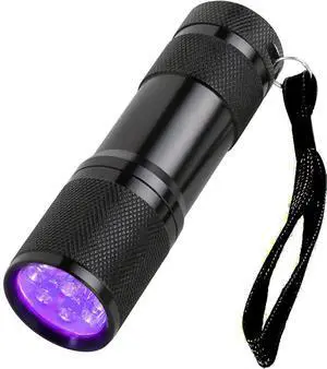 UV Ultra-Violet 12 LED Flashlight Blacklight Light 395 nM Inspection Lamp Torch UV Ultra-Violet 12 LED Flashlight Blacklight Light 395 nM Inspection Lamp Torch