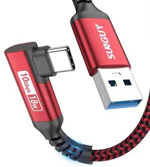 10Gbps Android Auto USB C Cable 1FT, Right Angle 3A USB C 3.1 Gen 2 CarPlay Cable, Compatible with iPhone 17/16/15 Pro Max, Samsung T7, Galaxy S23 S22 Ultra/Note 20, SSD (Red) 10Gbps Android Auto USB C Cable 1FT, Right Angle 3A USB C 3.1 Gen 2 CarPlay Cable, Compatible with iPhone 17/16/15 Pro Max, Samsung T7, Galaxy S23 S22 Ultra/Note 20, SSD (Red)