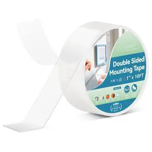 Double Sided Tape Heavy Duty, Clear Acrylic Mounting Tape, Strong Adhesive, Removable, No Residue, Transparent Nano Tape for Wall Decor, Poster, Picture Hanging, DIY Crafts (1x10FT) Double Sided Tape Heavy Duty, Clear Acrylic Mounting Tape, Strong Adhesive, Removable, No Residue, Transparent Nano Tape for Wall Decor, Poster, Picture Hanging, DIY Crafts (1x10FT)