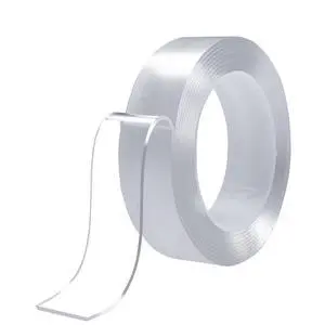 Double Sided Heavy Duty Extra Strong Adhesive Tape - General Purpose Nano Tape, Reusable and Without Leaving Adhesive Marks (10 feet) Double Sided Heavy Duty Extra Strong Adhesive Tape - General Purpose Nano Tape, Reusable and Without Leaving Adhesive Marks (10 feet)