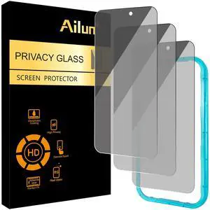 3 Pack Privacy Screen Protector for iPhone 17 Pro, Tempered Glass 3 Pack Privacy Screen Protector for iPhone 17 Pro, Tempered Glass