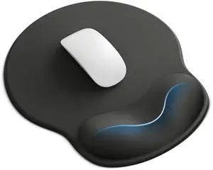 Mouse Pad with Wrist Rest, Ergonomic Mouse Pads for Desk, Office Non-Slip Large Mousepad with Gel Wrist Support(Black, 10.6''L x 9''W) Mouse Pad with Wrist Rest, Ergonomic Mouse Pads for Desk, Office Non-Slip Large Mousepad with Gel Wrist Support(Black, 10.6''L x 9''W)