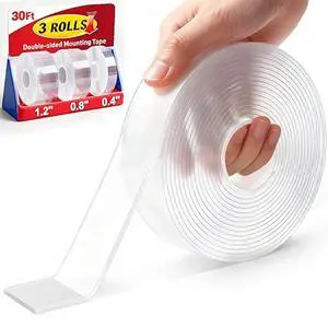 Double Sided Tape Heavy Duty: Damage Free Traceless Peel 3 Width Bundle Double Sided Tape Heavy Duty: Damage Free Traceless Peel 3 Width Bundle