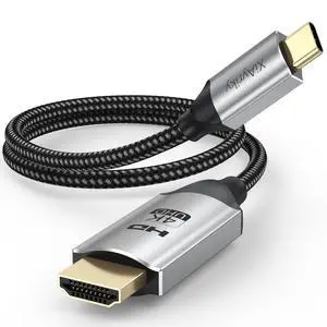 USB C to HDMI Cable Short 1.5FT, 4K USBC to HDMI Cable (Thunderbolt 3/4/5 Compatible), Type C to HDMI Cord for iPhone 16/15/ Galaxy S25/MacBook Pro Air/Mac mini 2024/iPad Pro/Pixel/Surface Pro USB C to HDMI Cable Short 1.5FT, 4K USBC to HDMI Cable (Thunderbolt 3/4/5 Compatible), Type C to HDMI Cord for iPhone 16/15/ Galaxy S25/MacBook Pro Air/Mac mini 2024/iPad Pro/Pixel/Surface Pro