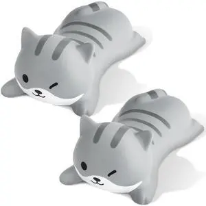 2 Pack Cat Wrist Rest for Mouse, Slow Rising PU Foam Ergonomic Wrist Support Pad, Cute Desk Accessories for Women, Non Slip Mouse Pad Cushion for Office & Gaming 2 Pack Cat Wrist Rest for Mouse, Slow Rising PU Foam Ergonomic Wrist Support Pad, Cute Desk Accessories for Women, Non Slip Mouse Pad Cushion for Office & Gaming