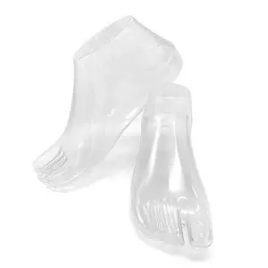 1 Pair Plastic Foot Model Tools Shoes Support for Ankle-High Shoes Display (Transparent) 1 Pair Plastic Foot Model Tools Shoes Support for Ankle-High Shoes Display (Transparent)
