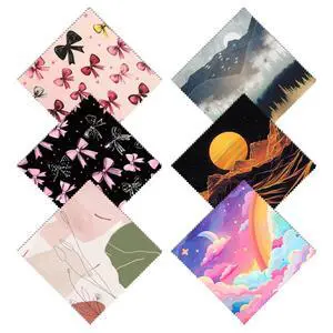 6 PCS Glasses Cleaning Cloth Eyeglass Lens Cleaning Cloth Eyeglasses Wipes Microfiber Reusable Soft for Phone Screens Camera Unisex Women Girls Cute Aesthetic (6.3"x6.3")-Pink Bowknot 6 PCS Glasses Cleaning Cloth Eyeglass Lens Cleaning Cloth Eyeglasses Wipes Microfiber Reusable Soft for Phone Screens Camera Unisex Women Girls Cute Aesthetic (6.3"x6.3")-Pink Bowknot