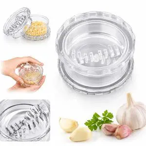 Clear Handheld Garlic Twister and Ginger Mincer Tool,Multi Functional Garlic Mincer Grinder,Practical Kitchen Gadget for Mincing Garlic,Ginger,Onion,Nuts & Seasoning Herbs Clear Handheld Garlic Twister and Ginger Mincer Tool,Multi Functional Garlic Mincer Grinder,Practical Kitchen Gadget for Mincing Garlic,Ginger,Onion,Nuts & Seasoning Herbs