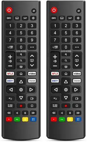 2PCS Replacement for LG TV Remote Control, Universal Remote Compatible for All LG 4K OLED UHD QLED Mini LED Smart TVs Remote Control 2PCS Replacement for LG TV Remote Control, Universal Remote Compatible for All LG 4K OLED UHD QLED Mini LED Smart TVs Remote Control