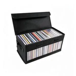 Upgraded CD Holder Box with Reinforced Handles,Large Capacity CD Storage Box for Holds Up to 32 Jewel Case,Multifunctional Transparent CDs Organizer Case for Home,Car,Travel Upgraded CD Holder Box with Reinforced Handles,Large Capacity CD Storage Box for Holds Up to 32 Jewel Case,Multifunctional Transparent CDs Organizer Case for Home,Car,Travel