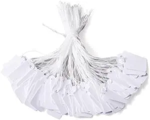 500pcs White Jewelry Price Tags Clothing Display Tag Gift Message Card Writable Rectangle Paper Price Marking Label Design Blank with Hanging String 23x13mm/0.9x0.5 Inch 500pcs White Jewelry Price Tags Clothing Display Tag Gift Message Card Writable Rectangle Paper Price Marking Label Design Blank with Hanging String 23x13mm/0.9x0.5 Inch