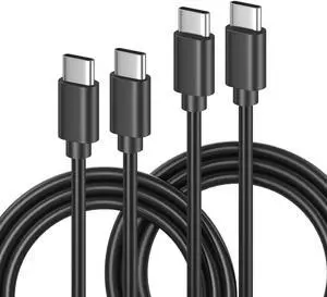 USB C to USB C Cable 3ft, 2 Pack USB C Cable 60W Fast Charging USBC to USBC Cord Braided for iPhone 17 16 15 Pro Max, Samsung Galaxy S25 S24 S23, iPad Air Pro, Google Pxiel (Black) USB C to USB C Cable 3ft, 2 Pack USB C Cable 60W Fast Charging USBC to USBC Cord Braided for iPhone 17 16 15 Pro Max, Samsung Galaxy S25 S24 S23, iPad Air Pro, Google Pxiel (Black)