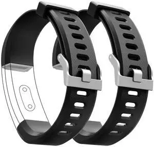 Bands Compatible with ID115 Plus HR Fitness Tracker, Replacement Veryfit pro Activity Watch Straps Set for Men Women, Multicolor Wristbands for ID115Plus HR Smart Bracelet ONLY (2 Pack Black) Bands Compatible with ID115 Plus HR Fitness Tracker, Replacement Veryfit pro Activity Watch Straps Set for Men Women, Multicolor Wristbands for ID115Plus HR Smart Bracelet ONLY (2 Pack Black)