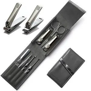 Manicure Set 7 in 1 Stainless Steel Nail Clippers for Men WomenFinger and Toe Nail Clippers Set, Manicure Kit for Women, Nail Grooming Kit, Nail Clipper Set, Personal Care Tools(Grey) Manicure Set 7 in 1 Stainless Steel Nail Clippers for Men WomenFinger and Toe Nail Clippers Set, Manicure Kit for Women, Nail Grooming Kit, Nail Clipper Set, Personal Care Tools(Grey)