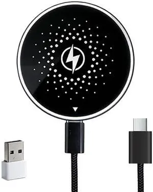 Wireless for iPhone 17, 16, 15, 14, 13, and 12 Series, Wireless Charger with USB-C/A Interface, Ultra-Thin and Portable.(Black) Wireless for iPhone 17, 16, 15, 14, 13, and 12 Series, Wireless Charger with USB-C/A Interface, Ultra-Thin and Portable.(Black)