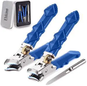 Wide Jaw Toenail Clippers for Thick Nails - Heavy Duty Stainless Steel Nail Clippers with Ergonomic Handle, Ultra Sharp Ingrown Nail Cutters for Men & Seniors. Wide Jaw Toenail Clippers for Thick Nails - Heavy Duty Stainless Steel Nail Clippers with Ergonomic Handle, Ultra Sharp Ingrown Nail Cutters for Men & Seniors.