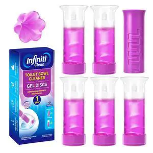 Toilet Gel Stamp, 5 Pack (Total 40 Stamps, Up to 1-Year Supply) Toilet Bowl Freshener, Long Lasting Toilet Cleaners Gel for Bathroom Odor Control (Lavender) Toilet Gel Stamp, 5 Pack (Total 40 Stamps, Up to 1-Year Supply) Toilet Bowl Freshener, Long Lasting Toilet Cleaners Gel for Bathroom Odor Control (Lavender)