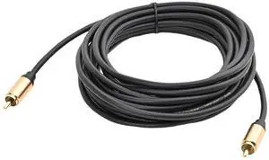 Upgraded Audio Video Cable,RCA Coaxial Cable with Male to Male 24K Gold Plated Plug,Video/Audio AV Extension Shielded Cord for Subwoofer Rear View Parking Camera (5m/16ft) Upgraded Audio Video Cable,RCA Coaxial Cable with Male to Male 24K Gold Plated Plug,Video/Audio AV Extension Shielded Cord for Subwoofer Rear View Parking Camera (5m/16ft)