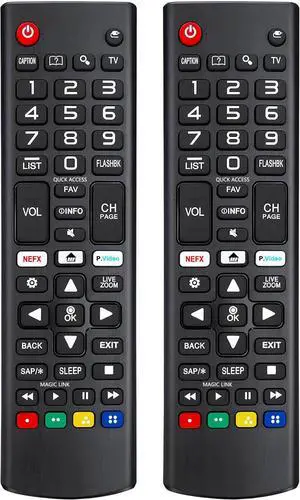 2PCS NEW Replacement Remote for LG Smart TVs, Universal Remote Control for LG All Models LED LCD OLED HDTV 3D Smart TVs AKB75095307 AKB74915305 AKB75375604 AKB73715608 2PCS NEW Replacement Remote for LG Smart TVs, Universal Remote Control for LG All Models LED LCD OLED HDTV 3D Smart TVs AKB75095307 AKB74915305 AKB75375604 AKB73715608
