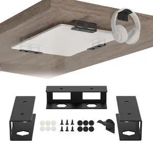 Under Desk Laptop Mount Metal Under Desk Laptop Holder with Anti-Scratch Pads Compatible with Lenovo HP Asus Acer Laptop,Mac Mini,Macbook,Keyboard Under Desk Shelf Tray with Headphone Hanger Under Desk Laptop Mount Metal Under Desk Laptop Holder with Anti-Scratch Pads Compatible with Lenovo HP Asus Acer Laptop,Mac Mini,Macbook,Keyboard Under Desk Shelf Tray with Headphone Hanger