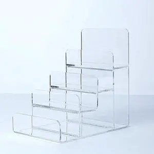 Acrylic Wallet Display Stand Purse Handbag Organizer, Clear Jewelry Riser Display Stand Purse Display Rack, Acrylic Display Shelf for Cosmetic Perfume Jewelry Sunglasses Handbag (4 Tier) Acrylic Wallet Display Stand Purse Handbag Organizer, Clear Jewelry Riser Display Stand Purse Display Rack, Acrylic Display Shelf for Cosmetic Perfume Jewelry Sunglasses Handbag (4 Tier)
