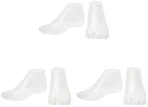 3 Pairs Plastic Foot Model Tools Stretcher Sandal Support Shaper Clear Shoes Display Female Mannequin Foot Display Jewerly Sandal Shoe Sock Display Art Sketch with Nail 3 Pairs Plastic Foot Model Tools Stretcher Sandal Support Shaper Clear Shoes Display Female Mannequin Foot Display Jewerly Sandal Shoe Sock Display Art Sketch with Nail