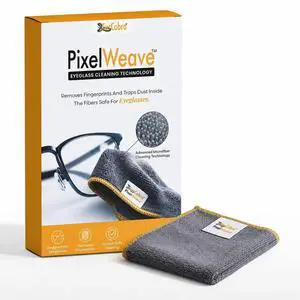 PixelWeave Eyeglasses Microfiber Cleaning Cloth | Looped Fibers Trap Dust & Oil Flat Microfiber Just Smears | Washable & Reusable Cleaning for Eye Glasses | Pocket Size for Daily Use PixelWeave Eyeglasses Microfiber Cleaning Cloth | Looped Fibers Trap Dust & Oil Flat Microfiber Just Smears | Washable & Reusable Cleaning for Eye Glasses | Pocket Size for Daily Use
