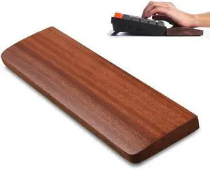 Keyboard Wooden Wrist Rest, Black Walnut Solid Wood Non-Slip Ergonomic Palm Rest for Compact 60% Keyboard, Durable and Easy to Clean Keyboard Wooden Wrist Rest, Black Walnut Solid Wood Non-Slip Ergonomic Palm Rest for Compact 60% Keyboard, Durable and Easy to Clean
