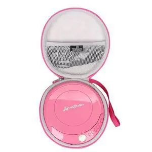 CD Player Case Compatible for ByronStatics PCD220B/GPX PCB319B/PC332B Products Portable Disc CD Player, Travel Carrying Stoarge Holder for Arafuna/MEGATEK/Deluxe Products(Pink, Case Only) CD Player Case Compatible for ByronStatics PCD220B/GPX PCB319B/PC332B Products Portable Disc CD Player, Travel Carrying Stoarge Holder for Arafuna/MEGATEK/Deluxe Products(Pink, Case Only)