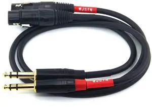 TRS to XLR Female Cable,1/4 '' TRS Stereo Jack Balanced Microphone Cable 6.35mm Male to Female XLR Cable 2Pack TRS to XLR Female Cable,1/4 '' TRS Stereo Jack Balanced Microphone Cable 6.35mm Male to Female XLR Cable 2Pack