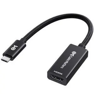 Braided Aluminum USB C to HDMI Adapter, 4K USB-C to HDMI Braided Aluminum USB C to HDMI Adapter, 4K USB-C to HDMI