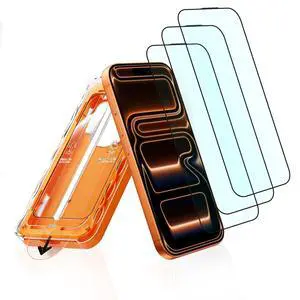 3 Pack Anti Blue Light Screen Protector for iPhone 17 Pro, with Easy Installation Kit 3 Pack Anti Blue Light Screen Protector for iPhone 17 Pro, with Easy Installation Kit