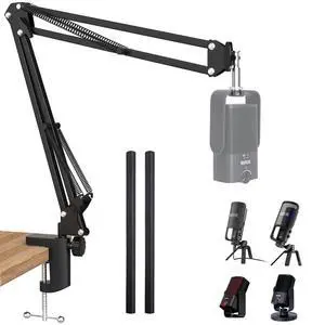Rode NT-USB Mic Boom Arm - Mic Arm for RODE NT-USB/NT-USB+/NT-USB Mini and Most Microphone, Adjustable Boom Scissor Arm Stand with 3/8" to 5/8" Adapter by SUNMON Rode NT-USB Mic Boom Arm - Mic Arm for RODE NT-USB/NT-USB+/NT-USB Mini and Most Microphone, Adjustable Boom Scissor Arm Stand with 3/8" to 5/8" Adapter by SUNMON
