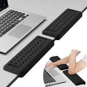 L-Shaped Desk Elbow Pads for Desk, Black Memory Foam Arm Rest L-Shaped Desk Elbow Pads for Desk, Black Memory Foam Arm Rest