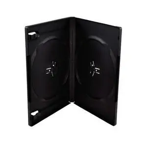 10 Pack 14mm Black Standard Double Capacity DVD Case and Outter Clear Sleeve 10 Pack 14mm Black Standard Double Capacity DVD Case and Outter Clear Sleeve