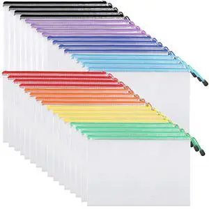 32pcs Mesh Zipper Pouch Bags, Mesh Bags with Zipper, Zipper Pouch for Organizing, Letter Size, A4 Size, for Office Supplies, Puzzles 32pcs Mesh Zipper Pouch Bags, Mesh Bags with Zipper, Zipper Pouch for Organizing, Letter Size, A4 Size, for Office Supplies, Puzzles