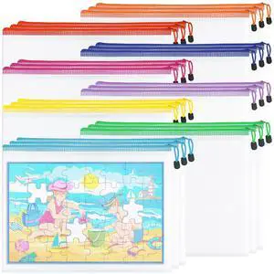 24pcs Mesh Zipper Pouch File Bags, Large Puzzle Storage Bags, A3 17x12 Inch Reusable Classroom Pouches for Organizing, 8 Colors 24pcs Mesh Zipper Pouch File Bags, Large Puzzle Storage Bags, A3 17x12 Inch Reusable Classroom Pouches for Organizing, 8 Colors