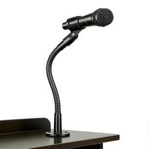 Microphone Stand - 9-INCH Heavy-Duty Flexible Gooseneck Desktop Mic Stands Holder with Flange Mount Base for Lectern Podium Podcast Meetings Lectures Streaming Gaming Studio Microphone Stand - 9-INCH Heavy-Duty Flexible Gooseneck Desktop Mic Stands Holder with Flange Mount Base for Lectern Podium Podcast Meetings Lectures Streaming Gaming Studio