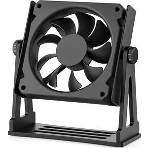 Multi-Purpose Desk Fan Stand Mount for 120mm PC Computer Fans (Aluminum Black) Multi-Purpose Desk Fan Stand Mount for 120mm PC Computer Fans (Aluminum Black)