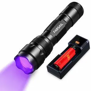 UV Blacklight Flashlight, 395nm LED Ultraviolet Black Light for Pet Urine Stain Detection, Portable UV Light Detector for Dog/Cat Urine, Carpet, Couch, Bed, Odor Remover Tool UV Blacklight Flashlight, 395nm LED Ultraviolet Black Light for Pet Urine Stain Detection, Portable UV Light Detector for Dog/Cat Urine, Carpet, Couch, Bed, Odor Remover Tool