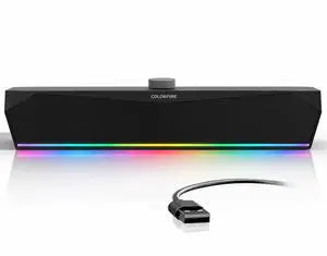Speakers for Desktop,USB Single-Cable, Computer Soundbar for PC Speakers for Desktop,USB Single-Cable, Computer Soundbar for PC