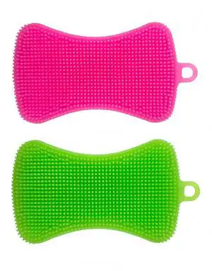 2PCS Silicone Dish Scrubber,Multi-Purpose&Efficient Kitchen Gadgets 2PCS Silicone Dish Scrubber,Multi-Purpose&Efficient Kitchen Gadgets