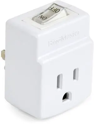 3 Prong Grounded Single Port Power Adapter with Indicator On/Off Switch (1 Pack) 3 Prong Grounded Single Port Power Adapter with Indicator On/Off Switch (1 Pack)