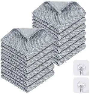 12 PCS Non Scratch Wire Dishcloth, Multipurpose 2-Layer Silver Dish Cloth, Wire Mesh Cleaning Cloth for Wet & Dry Use, Wire Dishwashing Rag for Cookware, Dishes, Sinks, Stove Tops, 7.95 x 7.79 12 PCS Non Scratch Wire Dishcloth, Multipurpose 2-Layer Silver Dish Cloth, Wire Mesh Cleaning Cloth for Wet & Dry Use, Wire Dishwashing Rag for Cookware, Dishes, Sinks, Stove Tops, 7.95 x 7.79