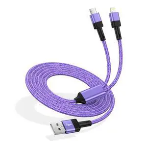USB C Multi Fast Charging Cable 4FT for iPhone 17 Air 17 Pro 17 Pro Max 16e 16 15 Pro Max Plus,2 in 1 USB C and Lightning Cable USB to Lightning C Car Charger Cord for iPhone 15 14 13 12,Samsung,Pixel USB C Multi Fast Charging Cable 4FT for iPhone 17 Air 17 Pro 17 Pro Max 16e 16 15 Pro Max Plus,2 in 1 USB C and Lightning Cable USB to Lightning C Car Charger Cord for iPhone 15 14 13 12,Samsung,Pixel