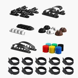 34pcs Cord Management Organizer Kit, Reusable Cable Ties Wire Organizer Set with Self-Adhesive Cable Clips for Desk Computer TV Home Office 34pcs Cord Management Organizer Kit, Reusable Cable Ties Wire Organizer Set with Self-Adhesive Cable Clips for Desk Computer TV Home Office