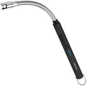 Electric Arc Candle Lighter Flameless Rechargeable USB Long Lighter for Candle Cooking BBQs Fireworks Black Electric Arc Candle Lighter Flameless Rechargeable USB Long Lighter for Candle Cooking BBQs Fireworks Black