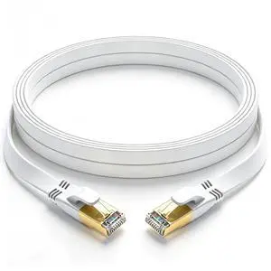 Cat 8 Ethernet Cable 20 FT, Outdoor&Indoor High Speed Heavy Duty Network LAN Internet Cable,SFTP Gold Plated RJ45 40Gbps 2000Mhz Patch Cord, for Modem/Router/Gaming,Faster Than Cat7/Cat6/Cat5-White Cat 8 Ethernet Cable 20 FT, Outdoor&Indoor High Speed Heavy Duty Network LAN Internet Cable,SFTP Gold Plated RJ45 40Gbps 2000Mhz Patch Cord, for Modem/Router/Gaming,Faster Than Cat7/Cat6/Cat5-White