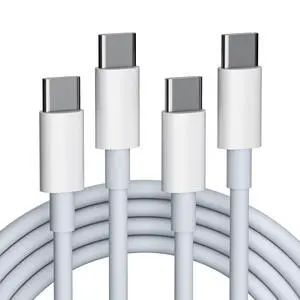 Dual-Pack USB-C to USB-C Cable MacBook Pro Essential 6.6ft - Type c Charger Fast Charging Cord Supported for iPhone 15/16/17 Series, MacBook Air/Pro Dual-Pack USB-C to USB-C Cable MacBook Pro Essential 6.6ft - Type c Charger Fast Charging Cord Supported for iPhone 15/16/17 Series, MacBook Air/Pro